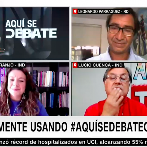 [CNN Chile] Aquí Se Debate candidatos a la CC: Leonardo Parraguez, Carola Naranjo y Lucio Cuenca